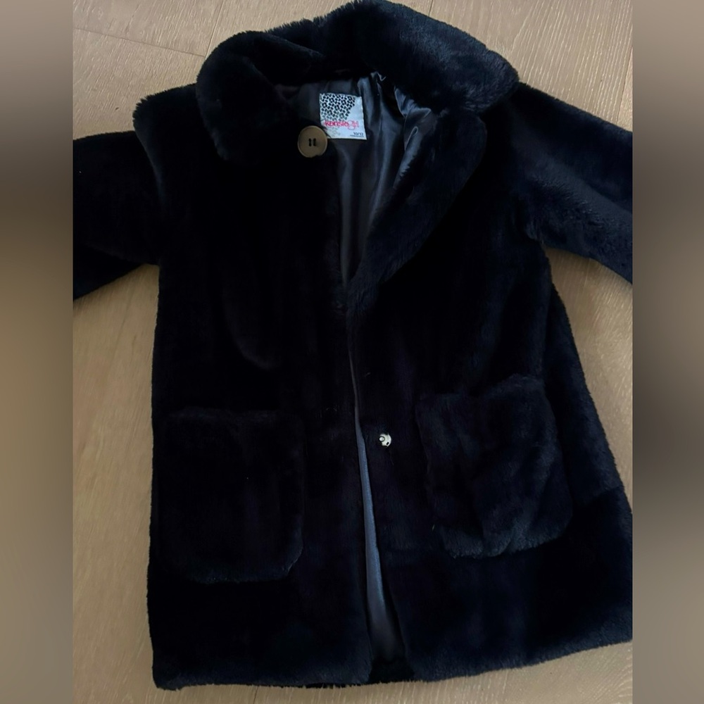 Beautiful girls fur coat